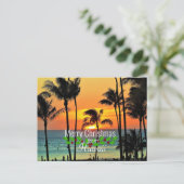 Weihnachtsuntergang in Hawaii Postkarte (Stehend Vorderseite)