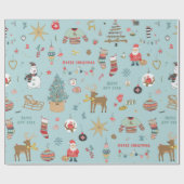 Weihnachtsuntergrund, nahtlos verpacktes Papier Geschenkpapier (Flach)