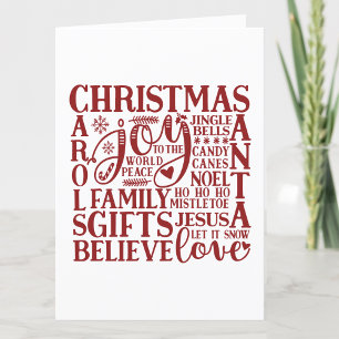 Weihnachtsuntergrundbahn  Spaß einfach Minimalisti Feiertagskarte