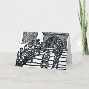 Weihnachtsunterhaltung Feiertagskarte