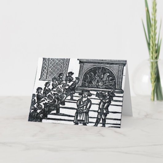 Weihnachtsunterhaltung Feiertagskarte (Vorderseite)