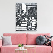 Weihnachtsunterhaltung Leinwanddruck (Insitu (Wohnzimmer))