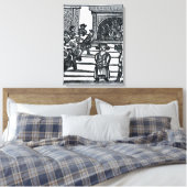 Weihnachtsunterhaltung Leinwanddruck (Insitu (Schlafzimmer))