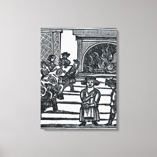 Weihnachtsunterhaltung Leinwanddruck (Vorderseite)