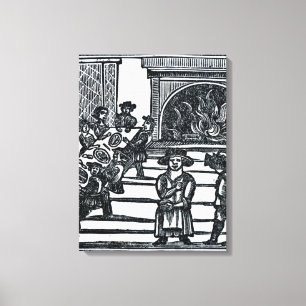 Weihnachtsunterhaltung Leinwanddruck