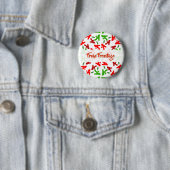 Weihnachtsunterhaltung mit Poodhundmuster Button (Beispiel)