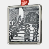 Weihnachtsunterhaltung Ornament Aus Metall (Links)