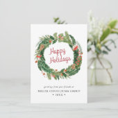 Weihnachtsunternehmen Feiertagskarte (Stehend Vorderseite)