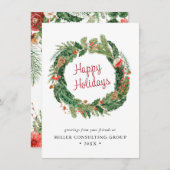 Weihnachtsunternehmen Feiertagskarte (Vorne/Hinten)