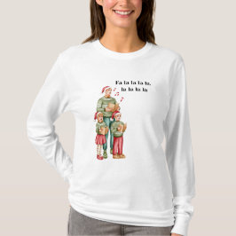 Weihnachtsunterricht mit dieser fröhlichen Familie T-Shirt
