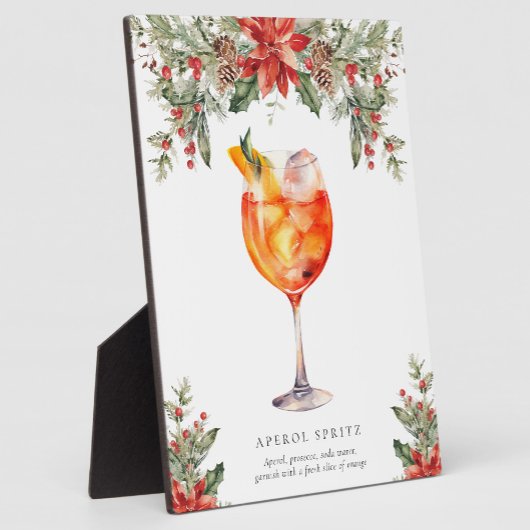 Weihnachtsunterschrift Trinkzeichen Fotoplatte