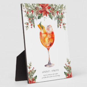 Weihnachtsunterschrift Trinkzeichen Fotoplatte