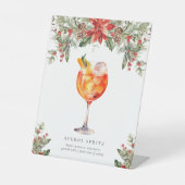 Weihnachtsunterschrift Trinkzeichen Sockelschild (Vorderseite)