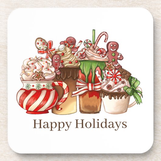 WeihnachtsUntersetzer Getränkeuntersetzer (Vorderseite)