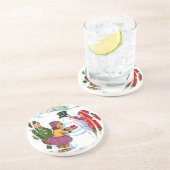 WeihnachtsUntersetzer Getränkeuntersetzer (Seite)