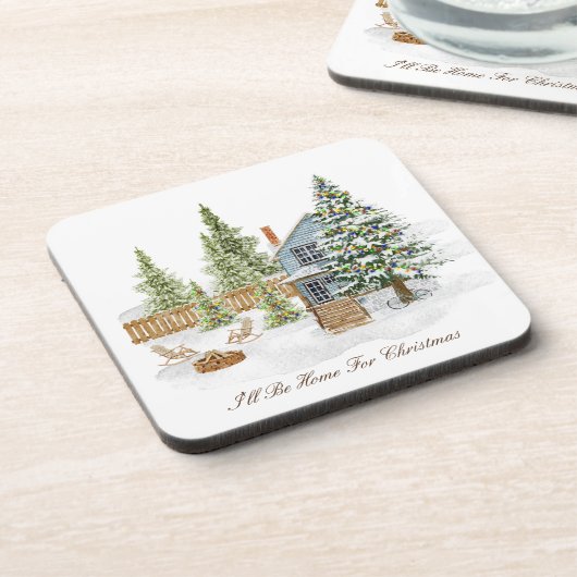 WeihnachtsUntersetzer Getränkeuntersetzer (Linke Seite)