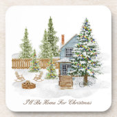 WeihnachtsUntersetzer Getränkeuntersetzer (Vorderseite)