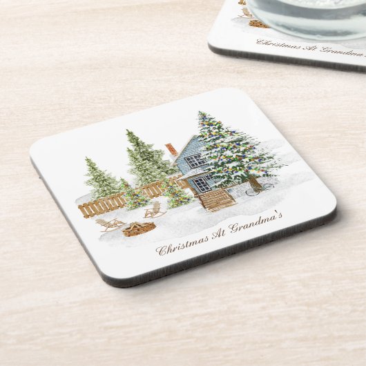 WeihnachtsUntersetzer Getränkeuntersetzer (Linke Seite)