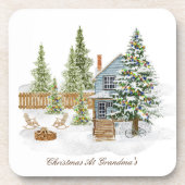 WeihnachtsUntersetzer Getränkeuntersetzer (Vorderseite)