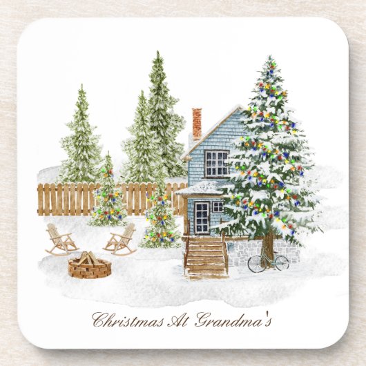 WeihnachtsUntersetzer Getränkeuntersetzer (Vorderseite)