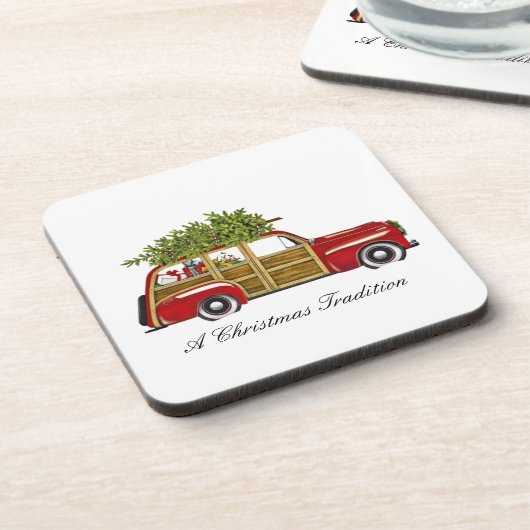WeihnachtsUntersetzer Getränkeuntersetzer (Linke Seite)