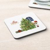 WeihnachtsUntersetzer Getränkeuntersetzer (Linke Seite)