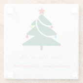 Weihnachtsuntersetzer Glasuntersetzer (Rückseite)