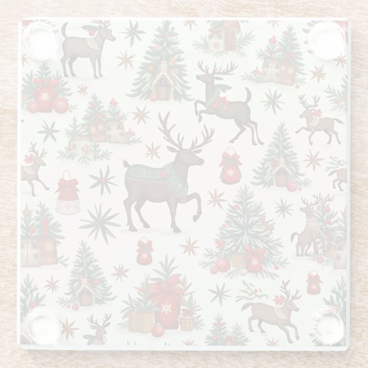 WeihnachtsUntersetzer Glasuntersetzer (Rückseite)