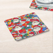 WeihnachtsUntersetzer Rechteckiger Pappuntersetzer (angewinkelt)