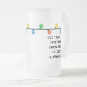 Weihnachtsurlaub Angebot Bier Tasse Weihnachtslich (VorderseiteRechts)