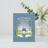 Weihnachtsurlaub Außenbeleuchtung Feiertagspostkarte (Stehend Vorderseite)