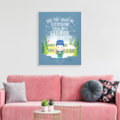 Weihnachtsurlaub Außenbeleuchtung Leinwanddruck (Insitu (Wohnzimmer))