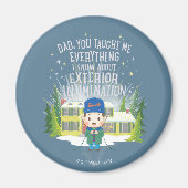 Weihnachtsurlaub Außenbeleuchtung Magnet (Vorne)