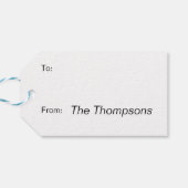 Weihnachtsurlaub Holly Muster Geschenkanhänger (Rückseite Horizontal)