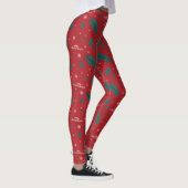 Weihnachtsurlaub Holly Muster Leggings (Rechts)