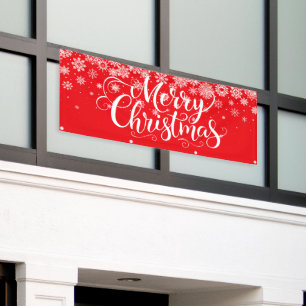 Weihnachtsurlaub Outdoor Banner