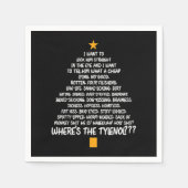 Weihnachtsurlaub Rant - Weihnachtsbaum Serviette (Vorderseite)