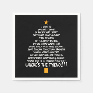 Weihnachtsurlaub Rant - Weihnachtsbaum Serviette