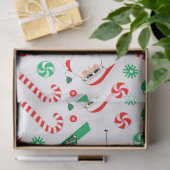 Weihnachtsurlaub Ski fahren Seidenpapier (Geschenk)