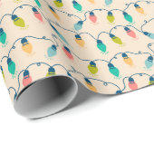 Weihnachtsurlaub Twinkle Lights Geschenkpapier (Rolleneckpunkt)