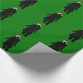 Weihnachtsvampir santa claus nosferatu monster geschenkpapier (Ecke)