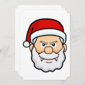 Weihnachtsvampir santa einladung (Vorne/Hinten)