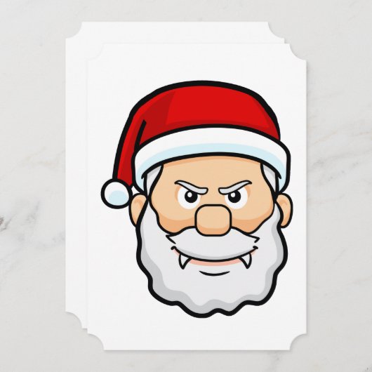 Weihnachtsvampir santa einladung (Vorne/Hinten)