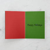 Weihnachtsvasectomy-Bälle Feiertagskarte (Innenseite)