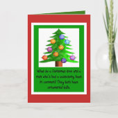 Weihnachtsvasectomy-Bälle Feiertagskarte (Vorderseite)