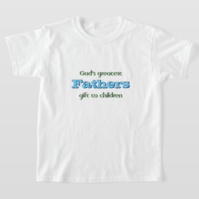 Weihnachtsvater Gottes bestes Geschenk an Kinder T-Shirt (Ablage )