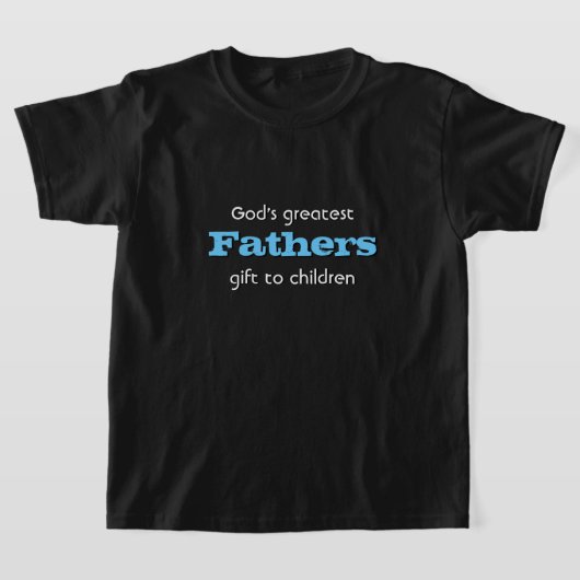 Weihnachtsvater Gottes bestes Geschenk an Kinder T-Shirt (Ablage )