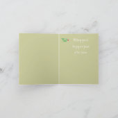 WeihnachtsVater-Schleiereule-Gruß Feiertagskarte (Innenseite)