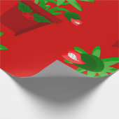 Weihnachtsvenusfliege Geschenkpapier (Ecke)