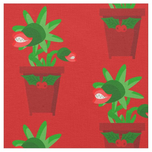 Weihnachtsvenusfliege Stoff (Nahaufnahme)